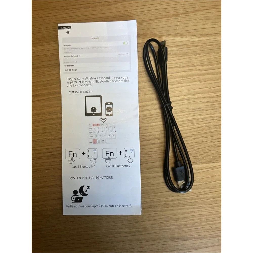 Doohoeek Universal Bluetooth Mini Keyboard, Wireless Compact Keyboard